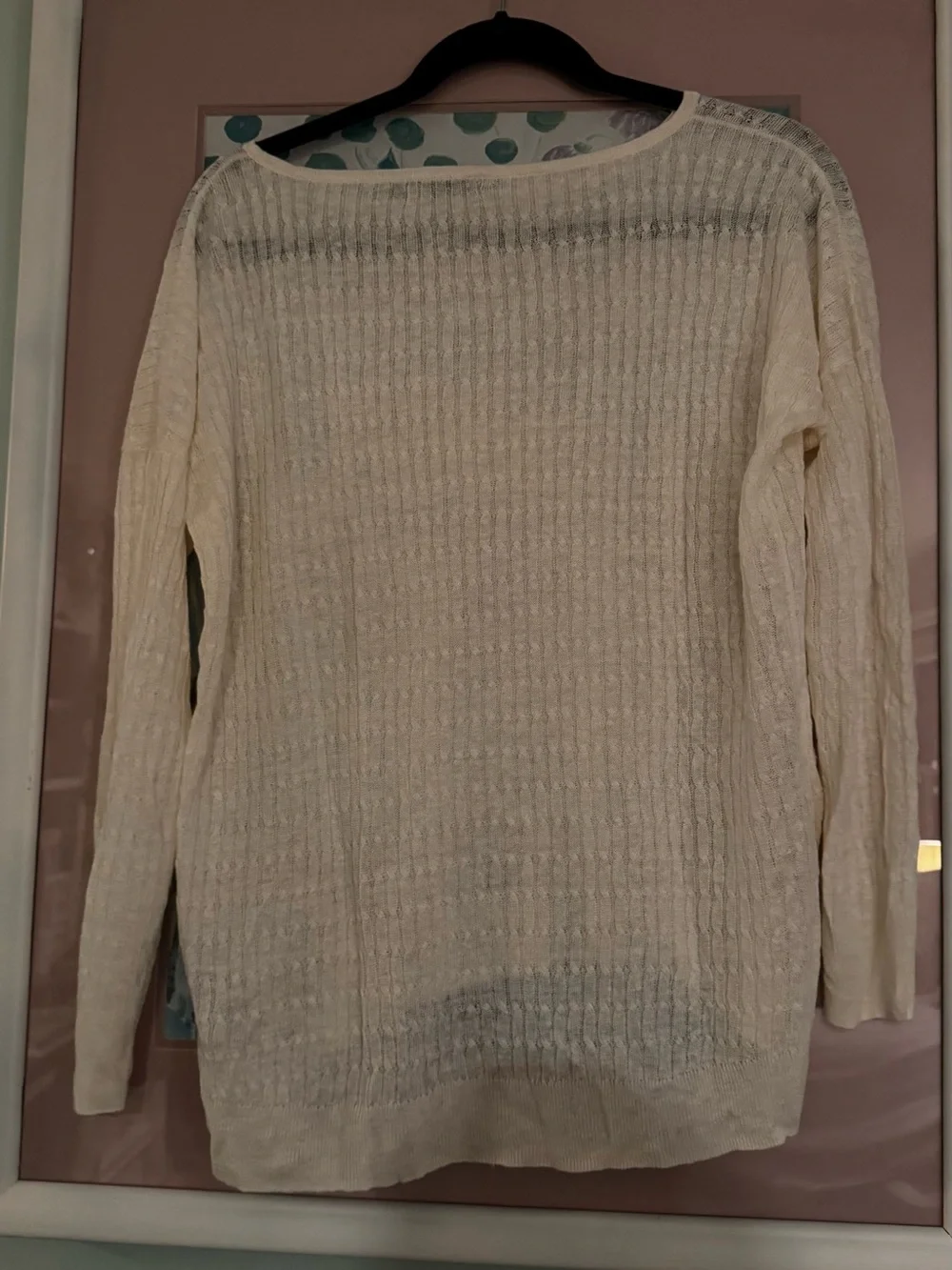 J. Crew Cream Crewneck Lightweight Knit Sweater